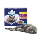PREVITAL- Z kurczakiem, cielęciną i łososiem w sosie - Pełnoporcjowa karma dla kotów 12x100g