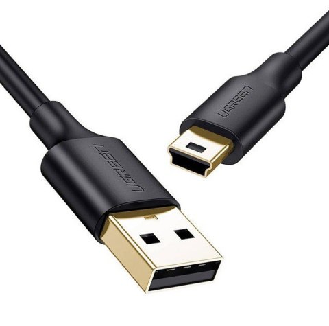 Ugreen kabel USB - mini USB US132 1m (czarny) Ugreen kabel USB - mini USB US132 1m (czarny)