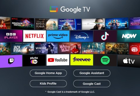 Telewizor TCL 55V6C DLED 55'' 4K Ultra HD Google TV Dolby Atmos DVB-T2 Metaliczny Telewizor TCL 55V6C DLED 55'' 4K Ultra HD Google TV Dolby Atmos DVB-T2 Metaliczny