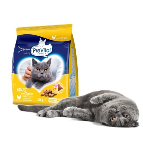 PREVITAL kurczak karma sucha dla kotów 300g PREVITAL kurczak karma sucha dla kotów 300g