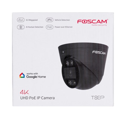 FOSCAM Kamera T8EP 8MP POE Czarna