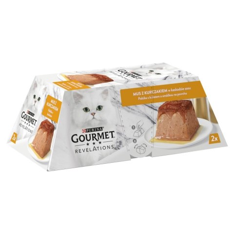PURINA Gourmet Revelations Kurczak - mokra karma dla kota - 2x57 g PURINA Gourmet Revelations Kurczak - mokra karma dla kota - 2x57 g