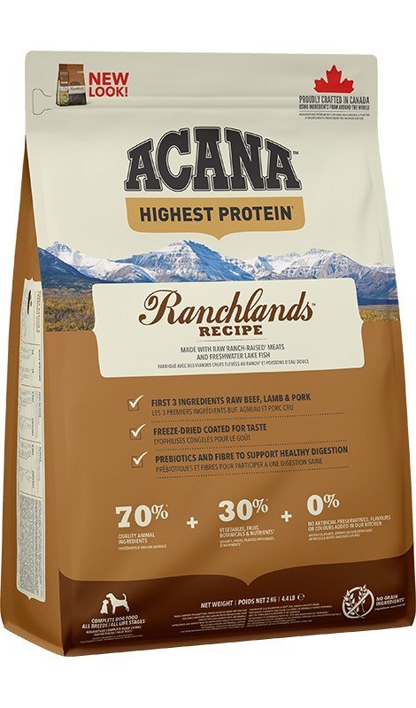 ACANA Highest Protein Ranchlands Dog - sucha karma dla psa - 2 kg ACANA Highest Protein Ranchlands Dog - sucha karma dla psa - 2 kg