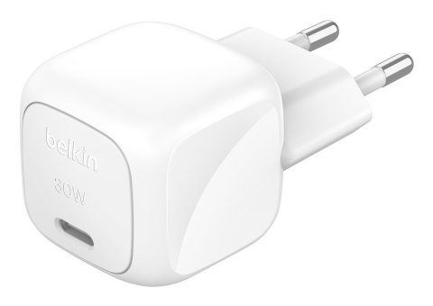 BELKIN ŁADOWARKA SIECIOWA USB-C PD 30W, MAŁA, BIAŁ