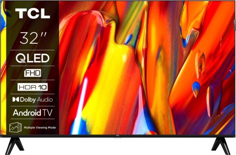 Telewizor TCL 32V5C QLED 32'' Full HD Android TV Dolby Digital Plus DVB-T2 Czarny Telewizor TCL 32V5C QLED 32'' Full HD Android TV Dolby Digital Plus DVB-T2 Czarny