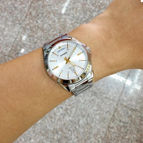 ZEGAREK MĘSKI CASIO MTP-1370D-7A2V (zd025d) + BOX