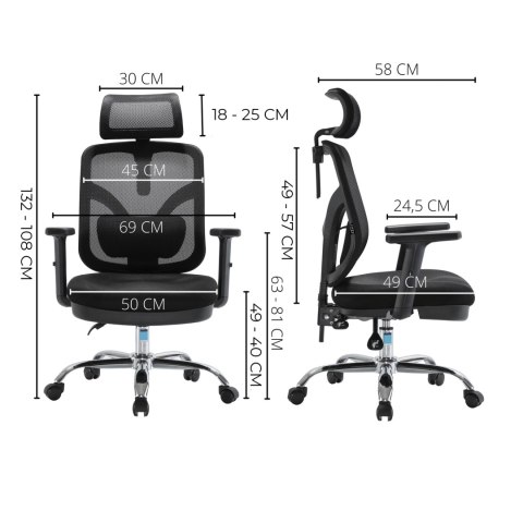 Fotel ergonomiczny ANGEL biurowy obrotowy jOkasta Niebieska Fotel ergonomiczny ANGEL biurowy obrotowy jOkasta Niebieska