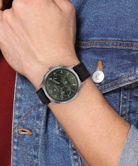 ZEGAREK MĘSKI TOMMY HILFIGER 1791856 ASHER (zf040c) + BOX ZEGAREK MĘSKI TOMMY HILFIGER 1791856 ASHER (zf040c) + BOX