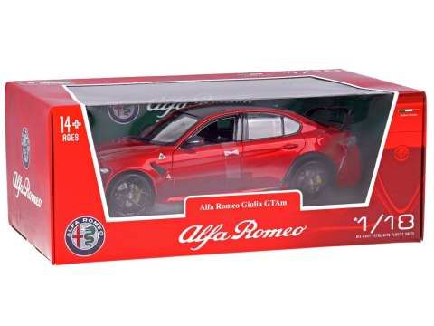 Auto Alfa Romeo Giulia GTAm Quadrifoglio Model Kolekcjonerski 1:18 ZA5991