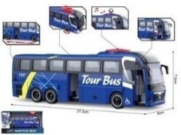 Autobus niebieski 1:16 światlo dźwięk