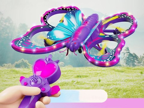 Bajecznie kolorowy Motyl Dron sterowany za pomocą Magicznej Różdżki RC0727