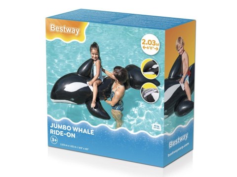 Bestway Duża dmuchana ORKA do pływania 203x102cm 41009