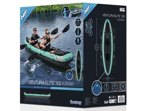 Bestway Kajak 2osobowy Ventura Elite X2 ponton Hydro Force wiosła 65052 Bestway Kajak 2osobowy Ventura Elite X2 ponton Hydro Force wiosła 65052
