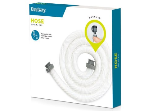 Bestway Wąż do pompy filtrującej 3m/38mm 58368 Bestway Wąż do pompy filtrującej 3m/38mm 58368
