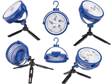 Cichy Wiatrak biurkowy Wentylator Bezprzewodowy USB 3 x nawiew ZA5609