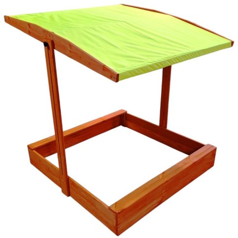 Drewniana piaskownica 120x120cm z daszkiem zamykana SP0838