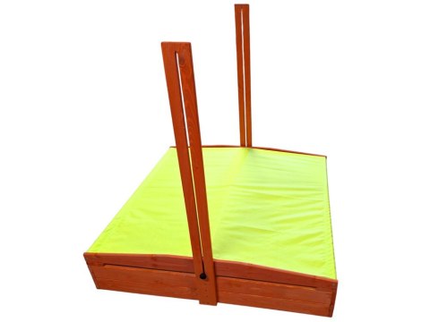 Drewniana piaskownica 120x120cm z daszkiem zamykana SP0838