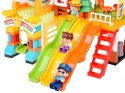 Duże kolorowe Klocki Wesołe Miasteczko Plac zabaw zjeżdżalnie 235el ZA5588
