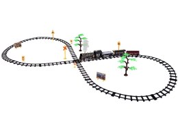 Duży Retro POCIĄG Lokomotywa Kolejka na pilota Światło Para Dźwięk RC0700