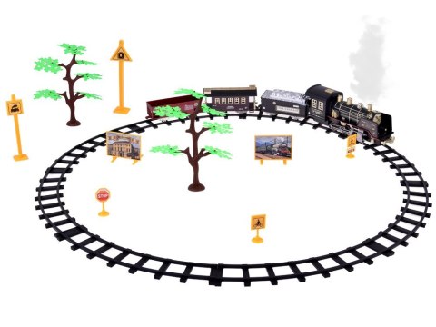 Duży Retro POCIĄG Lokomotywa Kolejka na pilota Światło Para Dźwięk RC0700