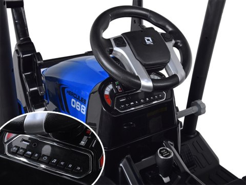 Duży TRAKTOR elektryczny na akumulator dla dziecka przyczepa łyżka PA0320