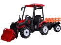 Duży TRAKTOR elektryczny na akumulator dla dziecka przyczepa łyżka PA0320