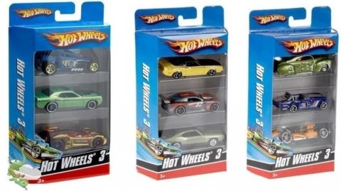 Hot Wheels Samochodziki 3-pak mix (12szt) Hot Wheels Samochodziki 3-pak mix (12szt)