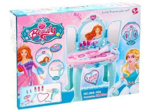 Interaktywna TOALETKA dla księżniczki AKCESORIA Melodie + światło ZA1510