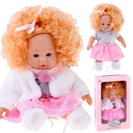 Interaktywna lalka ALICJA 32cm z burzą blond włosów - mówi i gaworzy ZA5841