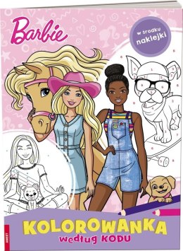 Kolorowanka według kodu. Barbie