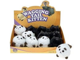 Kotek machający ogonem pluszowy 14cm MIX