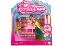 Mattel Mini Barbie Land Lalka wakacyjna + jacht ze zjeżdżalnią ZA6038 B