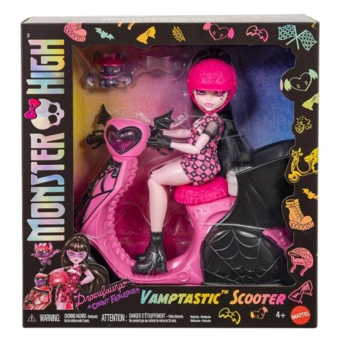 Monster High Wampirystyczny Skuter Lalka Draculaur Monster High Wampirystyczny Skuter Lalka Draculaur
