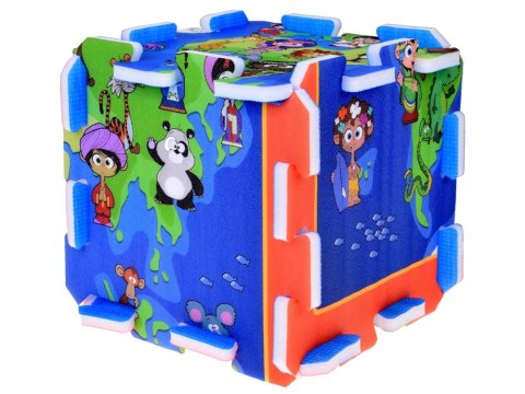 Piankowe puzzle Dzieci Świata mata do zabawy 93x93cm ZA3149