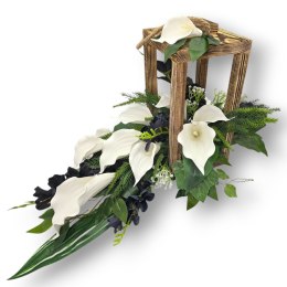 STROIK NA CMENTARZ GRÓB DREWNIANY LAMPION LATARNIA KALIE