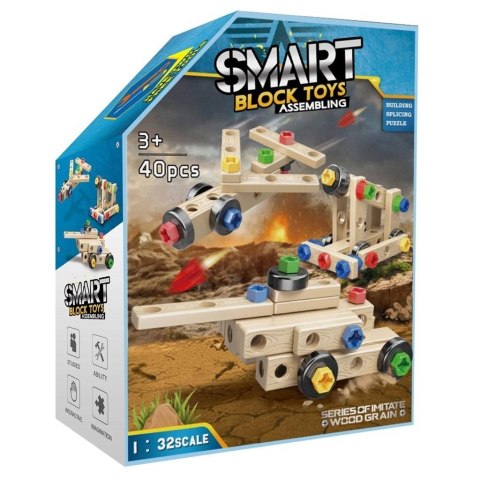 Zestaw pojazdy 3w1 do skręcania 40el