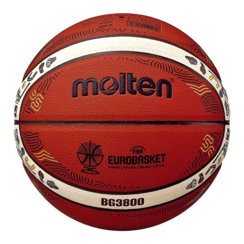 Piłka do koszykówki Molten Eurobaset 2025 replika B7G3800-E5Z Piłka do koszykówki Molten Eurobaset 2025 replika B7G3800-E5Z
