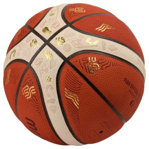 Piłka do koszykówki Molten Eurobasket 2025 Oficjalna piłka meczowa B7G5000-E5Z Piłka do koszykówki Molten Eurobasket 2025 Oficjalna piłka meczowa B7G5000-E5Z