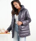 Damska kurta przejściowa lekko ocieplana TERESA (Szary)