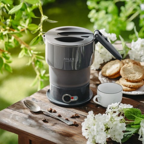 Czajnik silikonowy ADLER AD 1377g szary