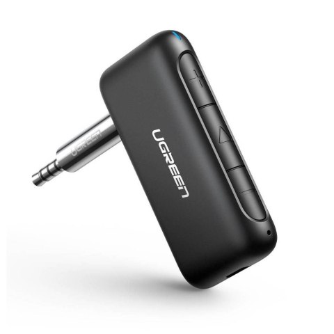 Ugreen Odbiornik dźwięku adapter audio Bluetooth 5.0 - 3,5 mm mini jack do samochodu (czarny) Ugreen Odbiornik dźwięku adapter audio Bluetooth 5.0 - 3,5 mm mini jack do samochodu (czarny)