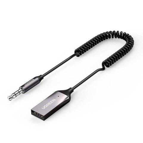 Ugreen Odbiornik dźwięku adapter audio Bluetooth 5.3 USB-3,5 mm mini jack (czarny) Ugreen Odbiornik dźwięku adapter audio Bluetooth 5.3 USB-3,5 mm mini jack (czarny)