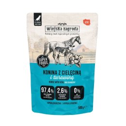Wiejska Zagroda Konina z cielęciną karma mokra dla psa 500g