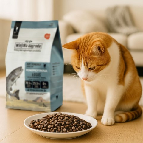 Wiejska Zagroda Łosoś Monobiałkowa karma sucha dla kota 3kg Wiejska Zagroda Łosoś Monobiałkowa karma sucha dla kota 3kg