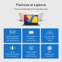 ASUS Vivobook 15 X1504VA-BQ2947 Core 5 120U 15.6"FHD IPS-level Panel 60Hz 250nits AG 16GB DDR4 SSD512 Intel Graphics WLAN+BT Cam