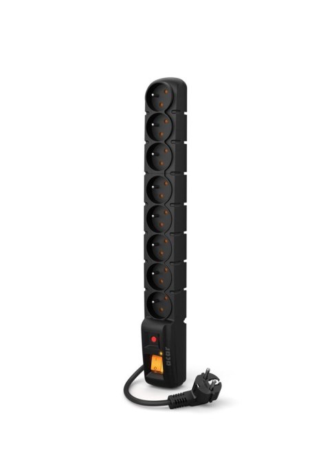 Listwa zasilająca Acar S8 (5m ; czarny) Listwa zasilająca Acar S8 (5m ; czarny)