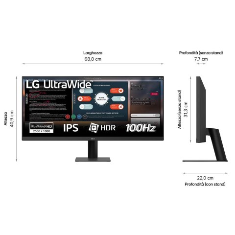 MONITOR LG LED 29" 29U511A-B 100Hz MONITOR LG LED 29" 29U511A-B 100Hz