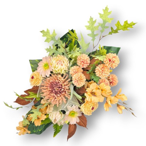 STROIK NA CMENTARZ JESIENNE KWIATY NA GRÓB POMNIK MISA WSZYSTKICH ŚWIĘTYCH