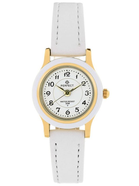 ZEGAREK KOMUNIJNY DZIECIĘCY PERFECT LP195-03 biały + BOX
