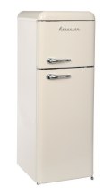 Lodówka Retro Ravanson LKK-210RC (545mm x 1470mm x 585 mm; 157l; Klasa A++; kremowy)